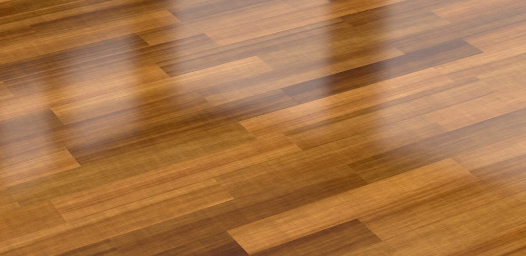 Close-up view of dark wood parquet floor, background